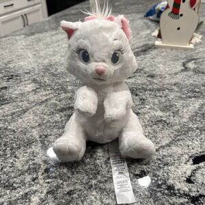 Disney Marie Plush‎ 11" Stuffed Animal The Aristocats White Kitten Bow